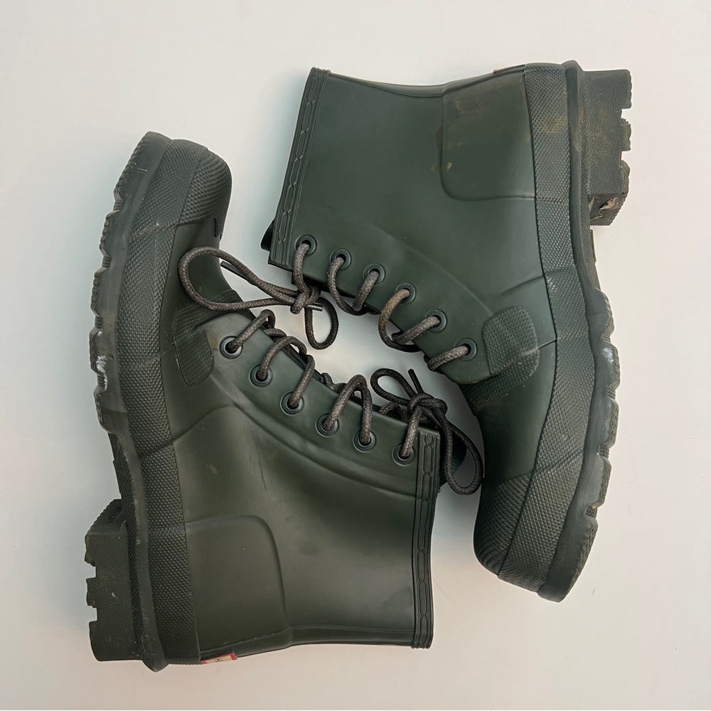 Hunter Rubber Rain Boots, Men Size 11 - Picture 2 of 7